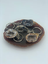Load image into Gallery viewer, Four Crystal Geode Keychains
