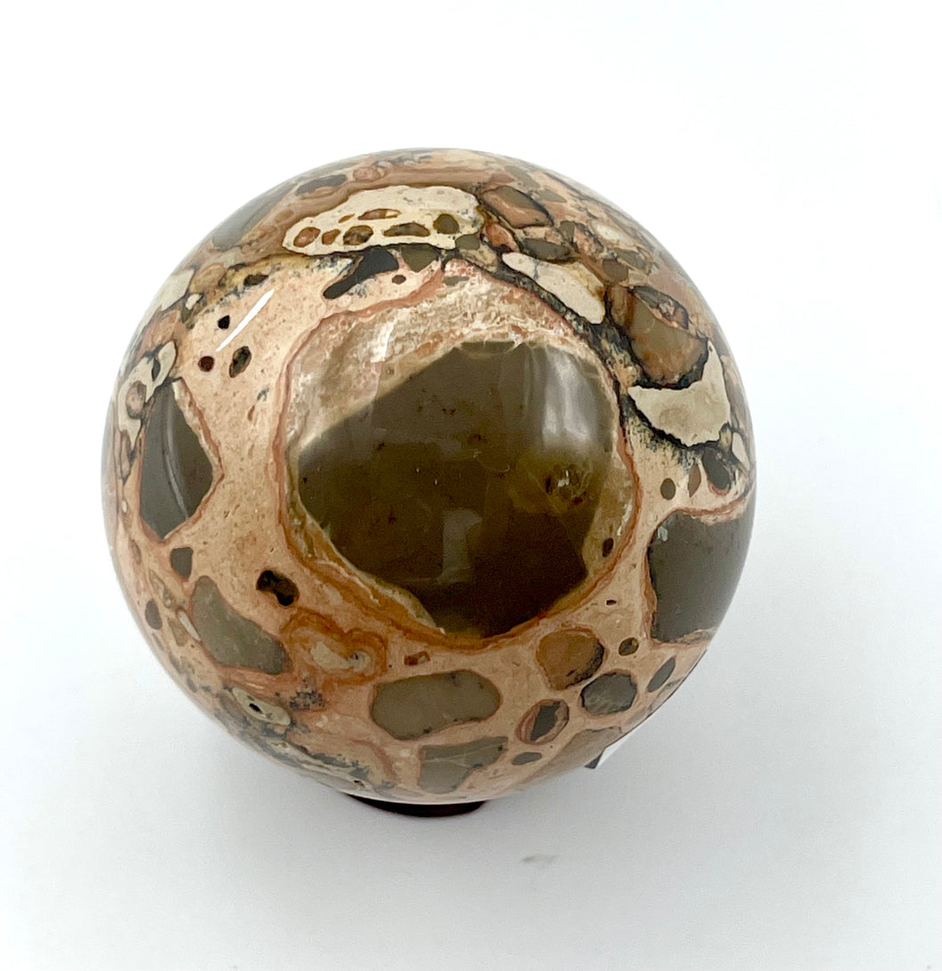 Leopardite Stone Sphere 55mm