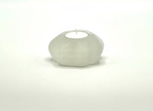 selenite tea light candle holder 