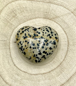 dalmation jasper heart  