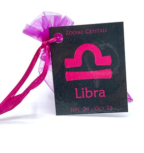 libra crystals in pouch 