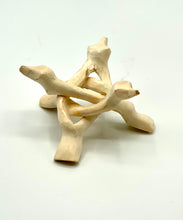 Load image into Gallery viewer, blond wooden tripod sphere stands 
