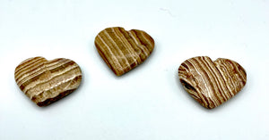 three Aragonite hearts