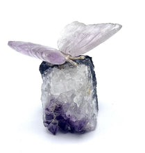Load image into Gallery viewer, Amethyst Butter on amethyst cluster.
