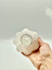 Selenite Tealight Candle Holder