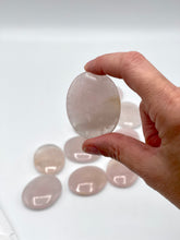 Load image into Gallery viewer, Rose Quartz palm stone 
