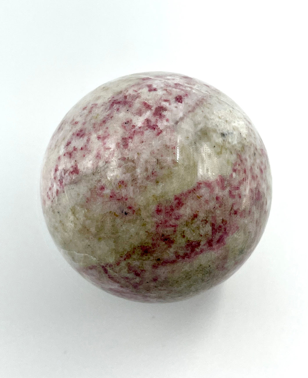 Cherry Blosson Stone (Cinnabrite) Sphere 55mm