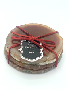 brown agate coaster