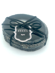 black agate coasters